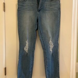 Articles Of Society Light Blue Cropped Jeans